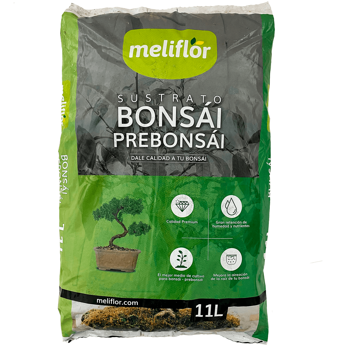 Sustrato Meliflor Pre Bonsai 11L