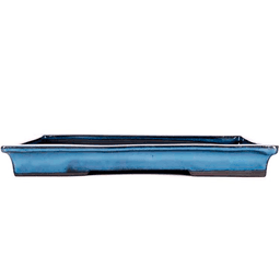 Bandeja Suiban Esmaltada Rectangular Azul 34cm (1)