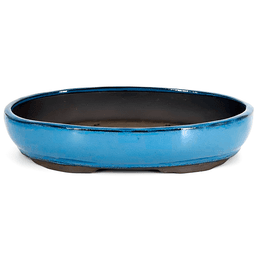 Tiesto Esmaltado Ovalado Azul 35 cm (2)