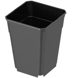Maceta Alber Cuadrada Negra (Bolsa de 50 Uds) (1)