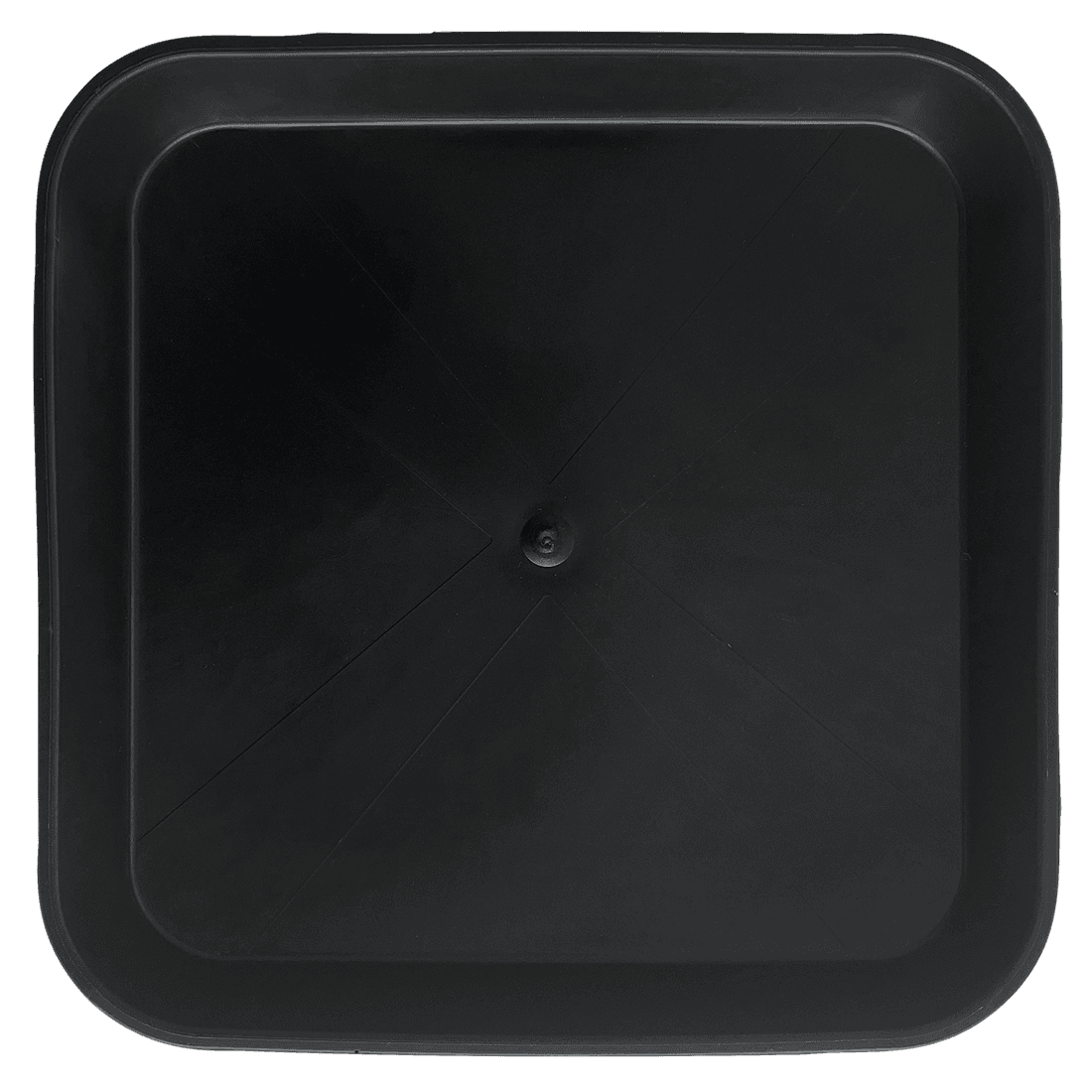Plato Negro Cuadrado 23x23cm (Base 18x18cm) (Pack 200Uds)