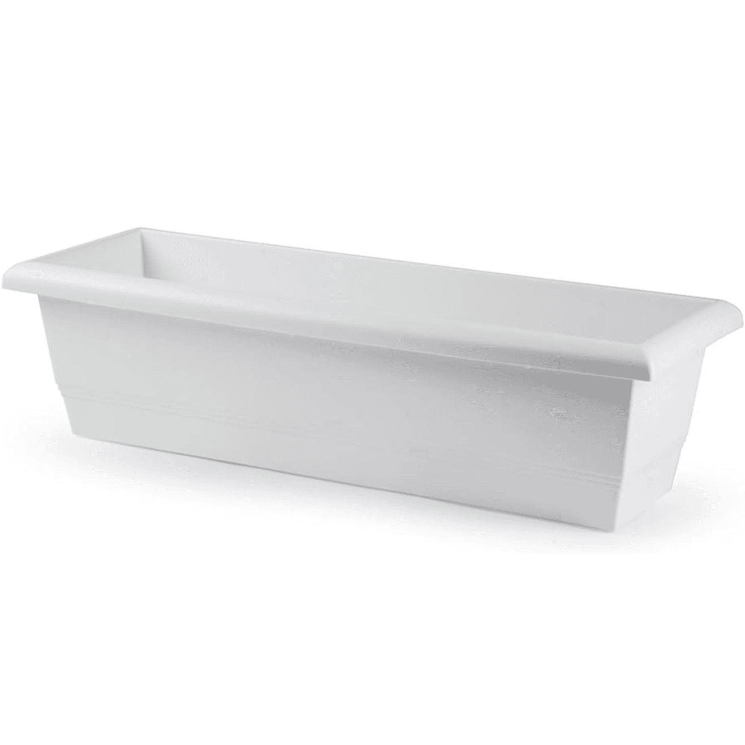 Jardinera Rectangular Blanca 60cm