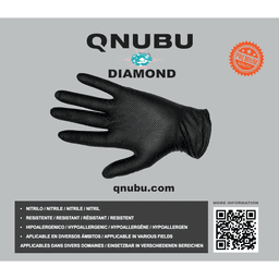 Guantes de nitrilo profesionales Qnubu Diamond (200 Uds.) (1)