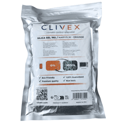 Clivex Gel de Silice Naranja 1-3 mm (Control de Humedad) 1Kg (1)