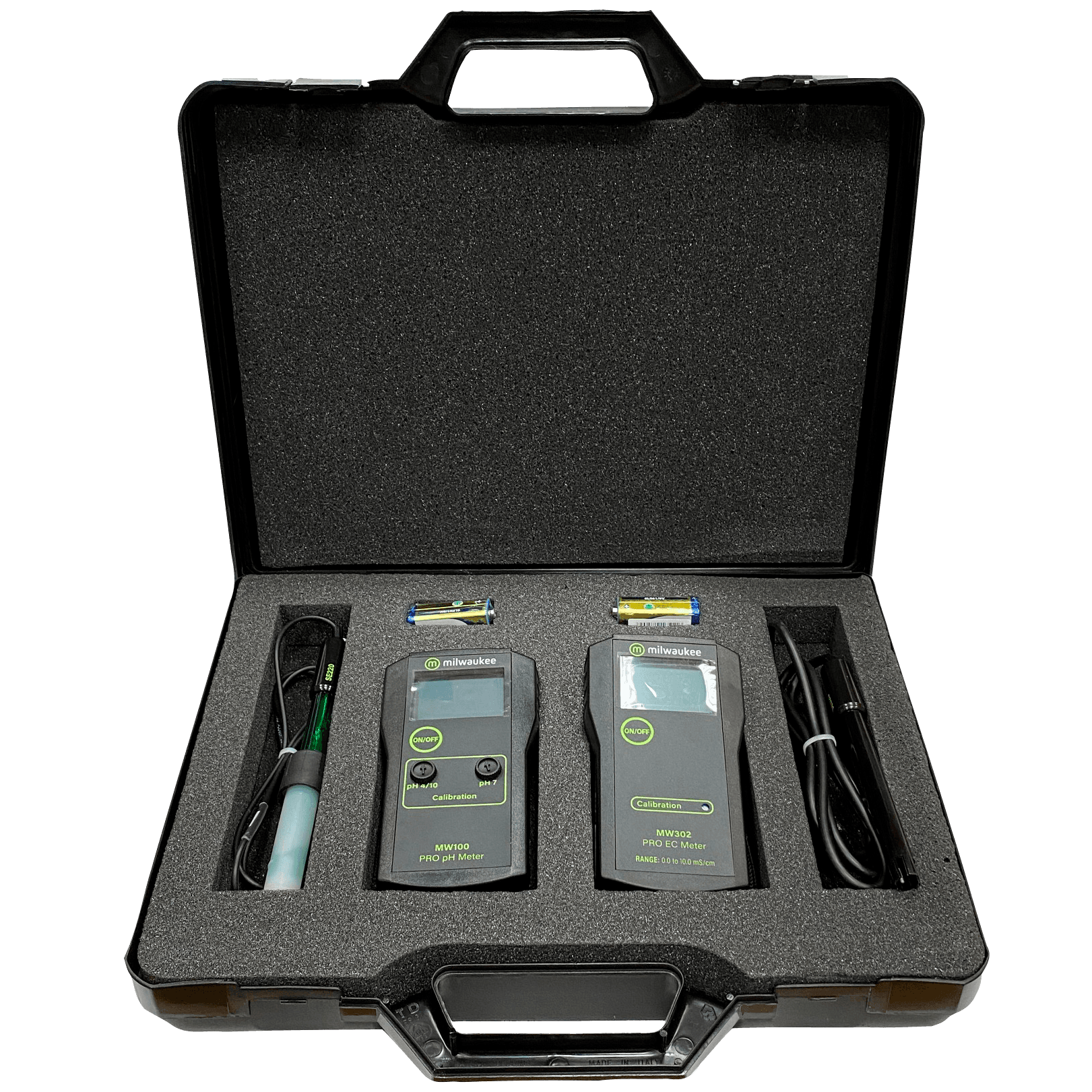 Milwaukee Maletin PH + EC (Medidores Portatiles MW100-MW302 + Sondas)