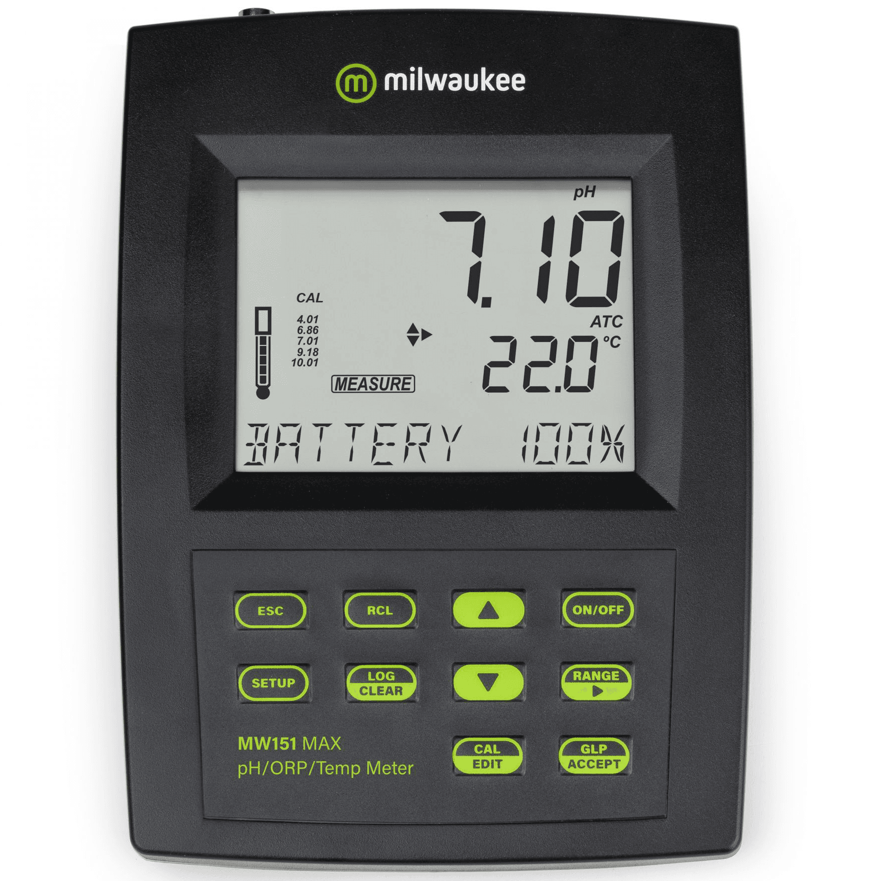 Milwaukee Medidor de mesa (MW151) pH/ORP/Temperatura/Logger