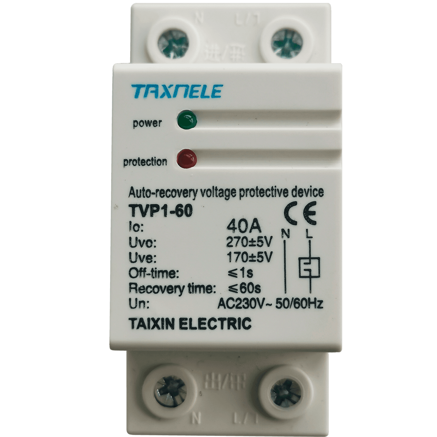 Protección Sobretensiones 40A DIN 170 270V