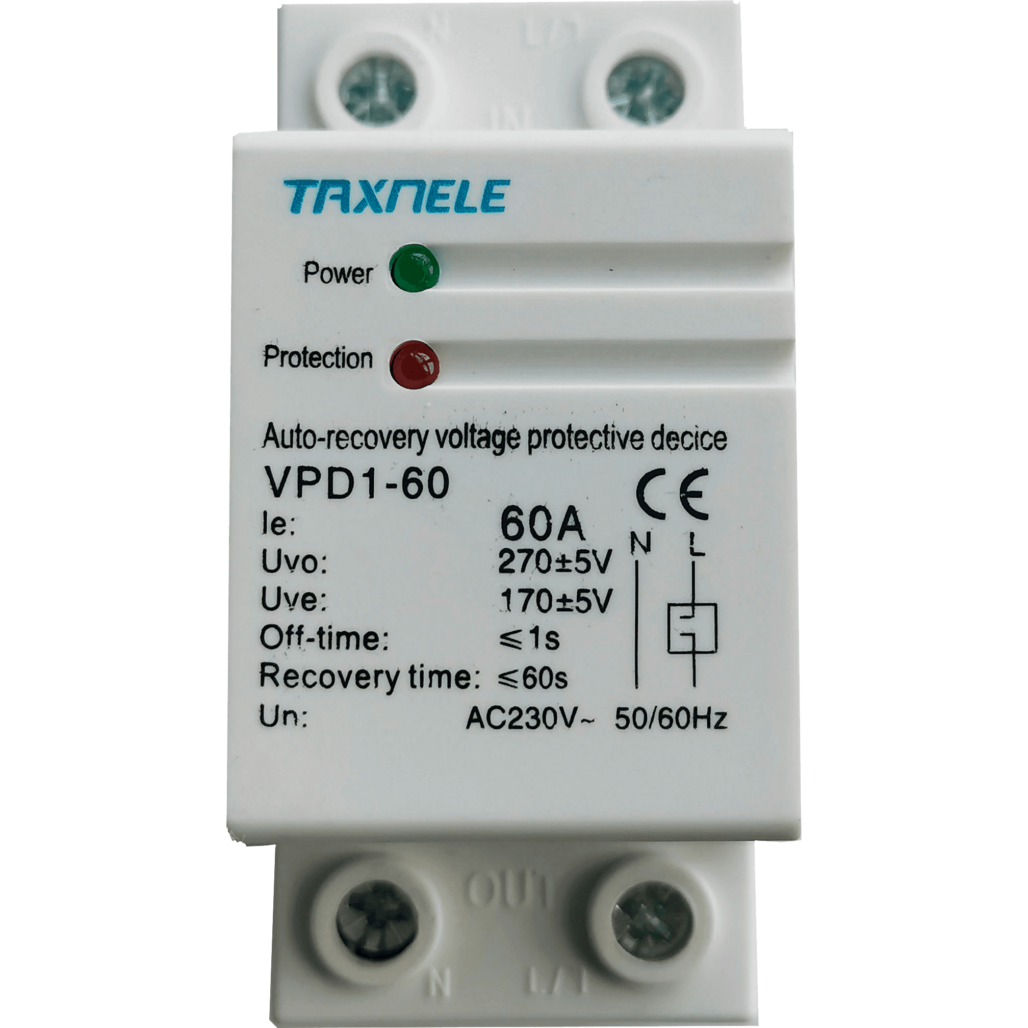 Protección Sobretensiones 60A DIN 170 270V
