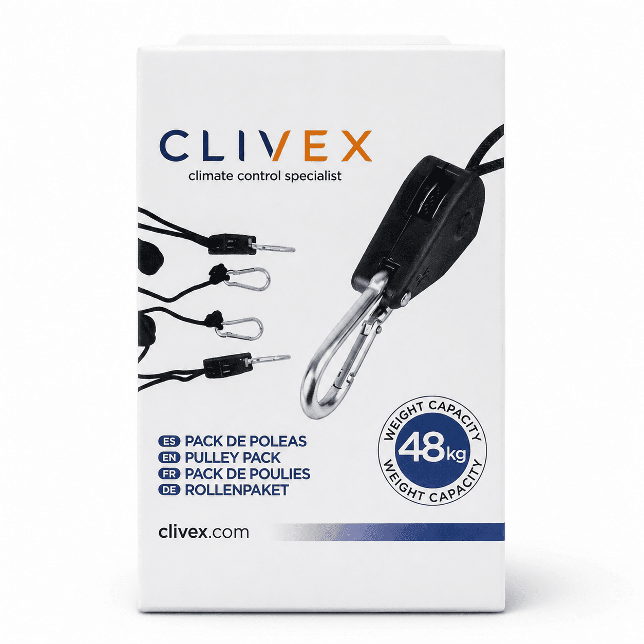 Pack de poleas Clivex 48Kg (Máximo por pareja)