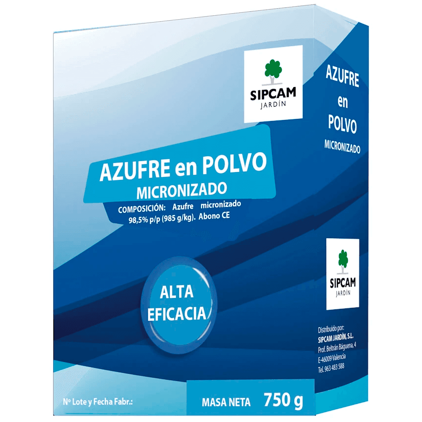Sipcam Jardin Azufre en Polvo Micronizado 750gr - 98,5% DP