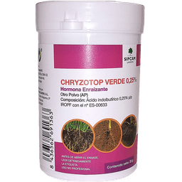 Sipcam Jardín Chryzotop Verde 25gr (Hormona Enraizante) Acido Indolbutírico 0,25% AP (1)