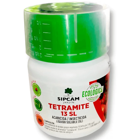 Sipcam Jardín Tetramite (Acaricida Insecticida) (Sales Potasicas Acidos Grasos+ Extracto de Alcaravea) 100ml
