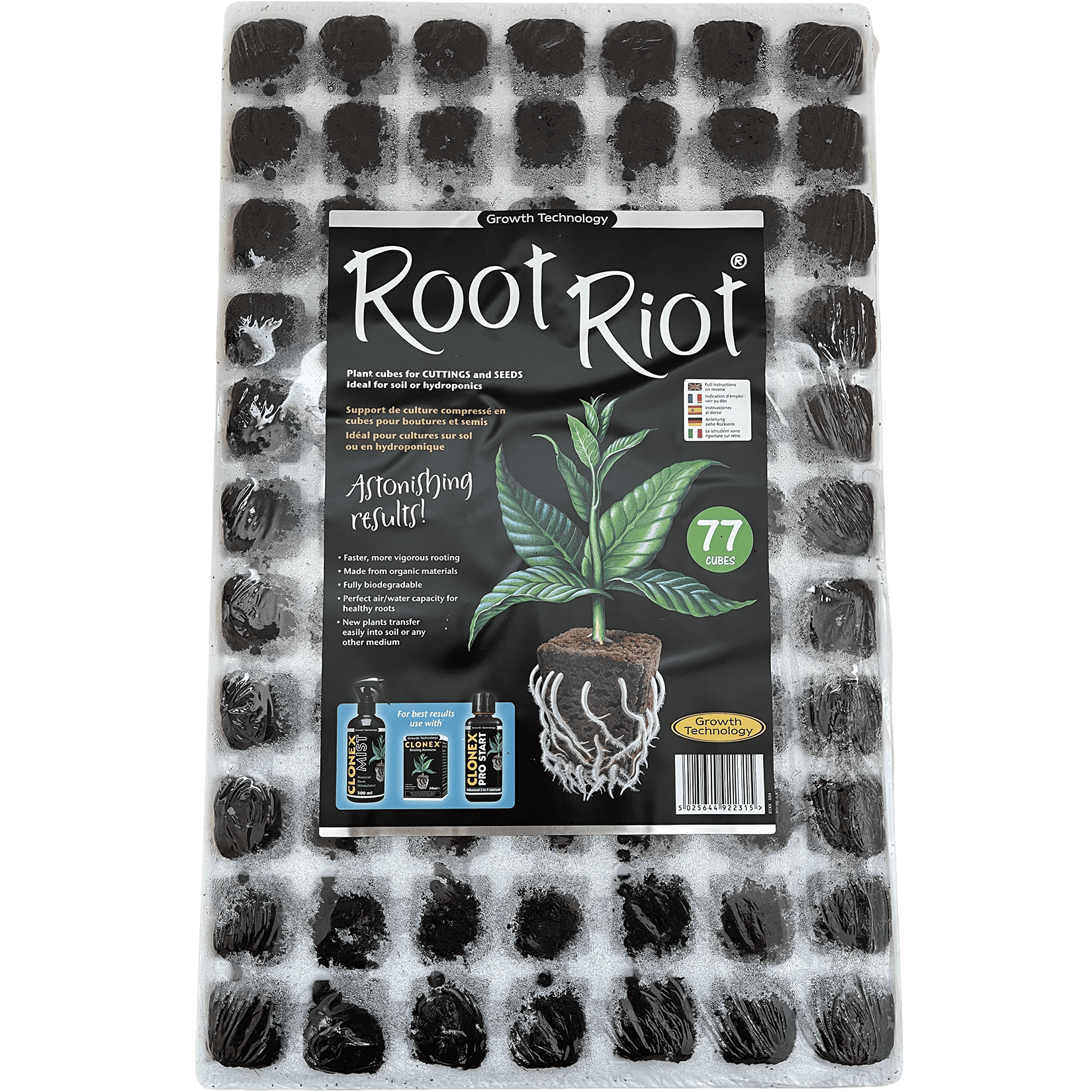 Root Riot Bandeja 77 Alveolos
