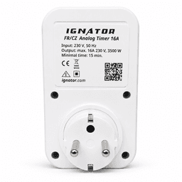 Temporizador Analógico 16A Ignator FR/CZ Type E (2)