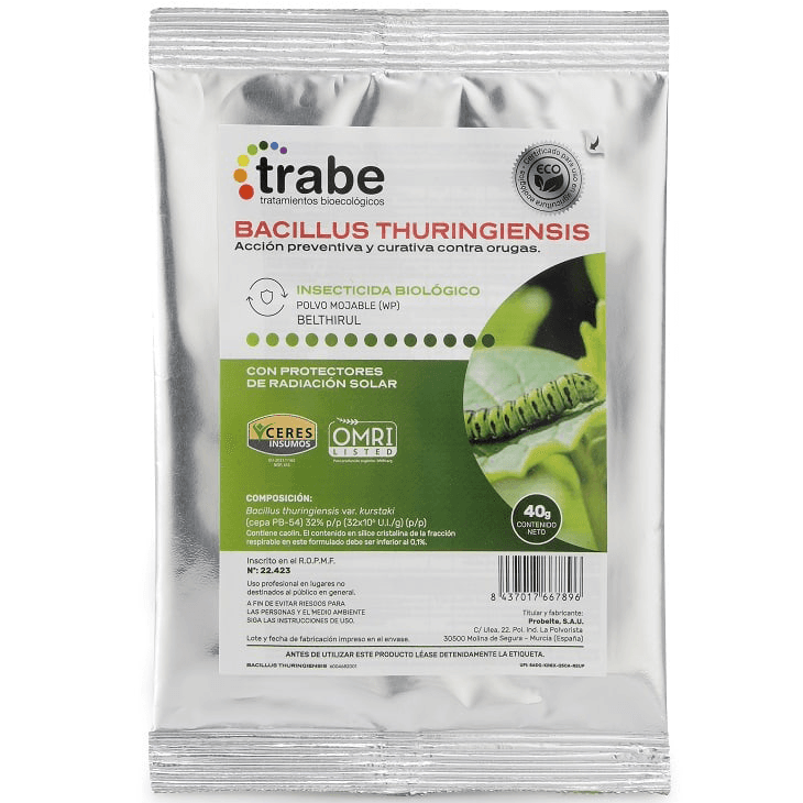 Trabe Bacillus Thuringiensis 40gr